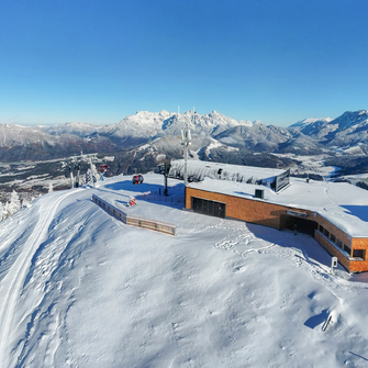 Die Bergstation der neuen Streubödenbahn … | © Bergbahnen Fieberbrunn